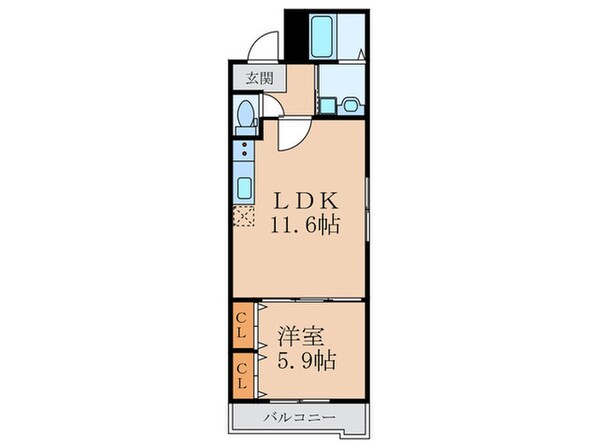 フジパレス岩田町Ⅱ番館の物件間取画像